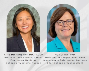 Dr. Alice Min Simpkins and Dr. Sue Brown